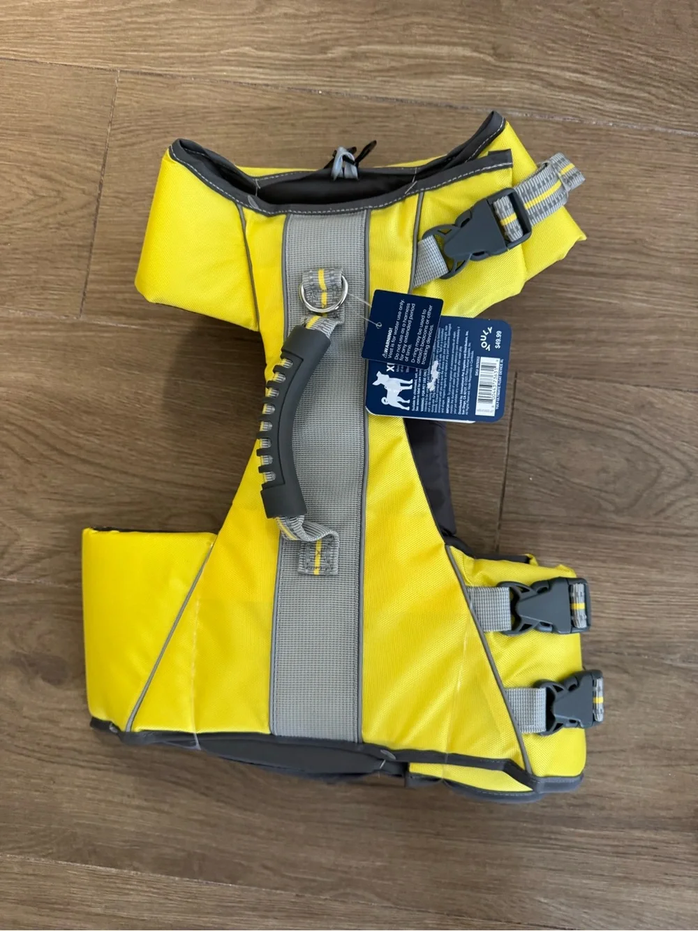 Yellow Reflective Dog Life Jacket with Top Handle - Youly